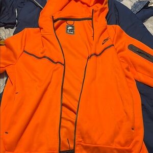 Nike Men's Orange Jacket Nike tech both